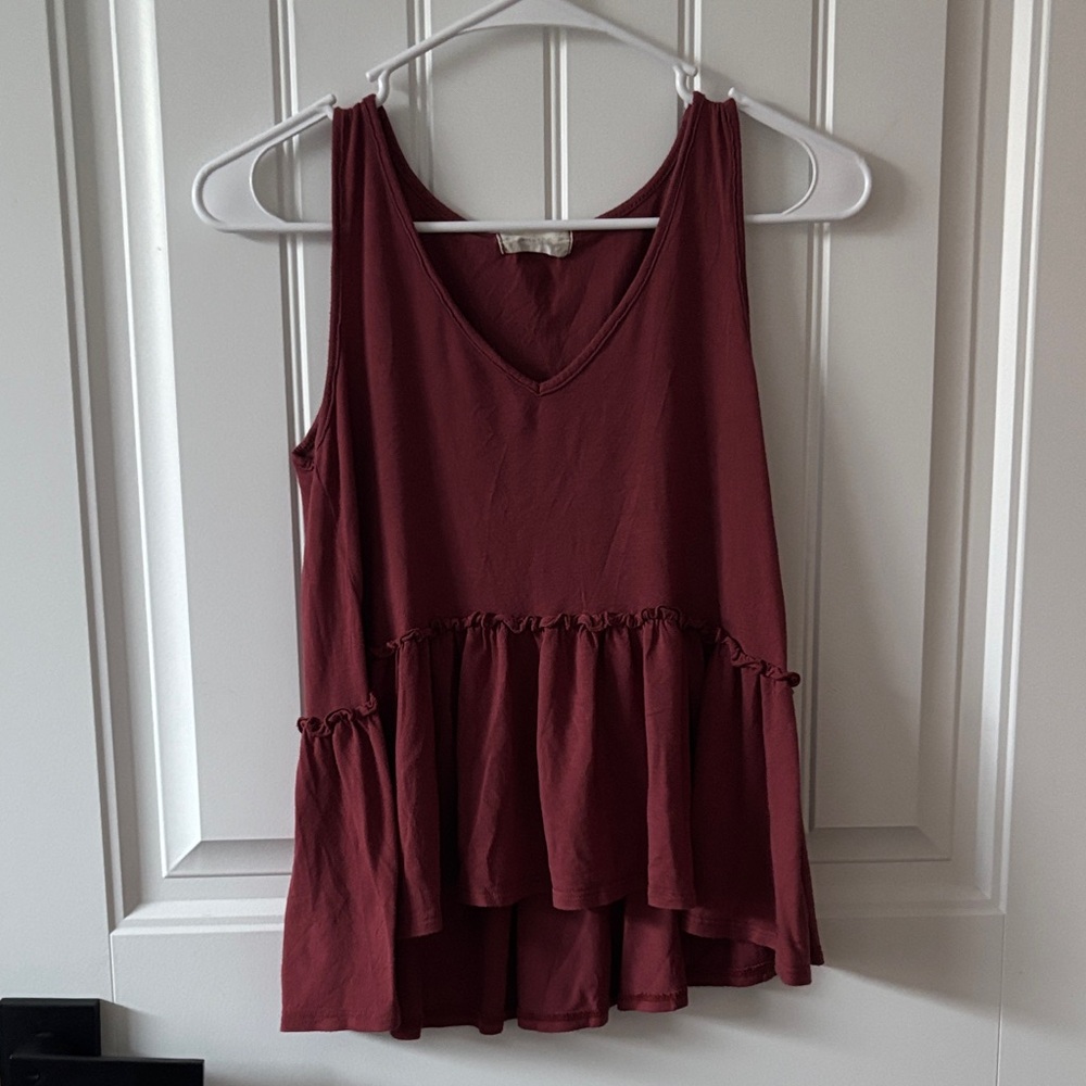 Altar'd State Burgundy Tank Top